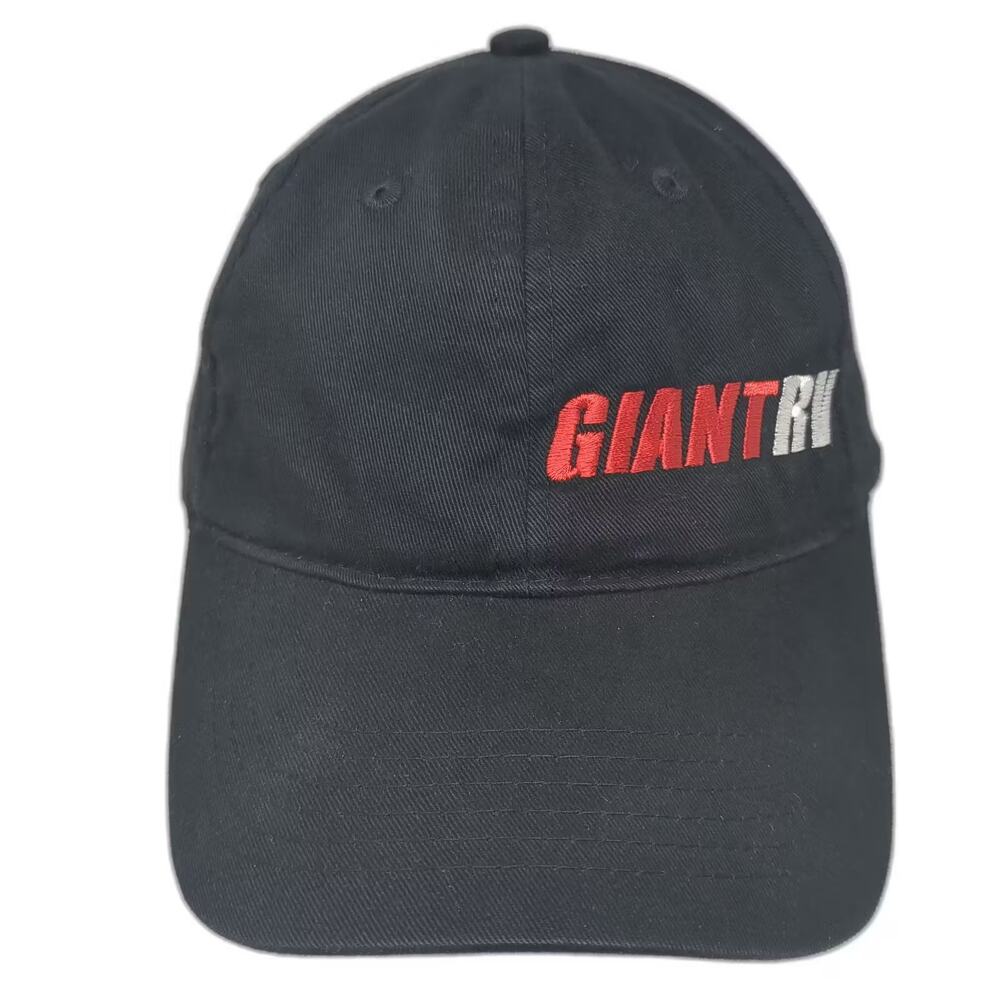 AMC Baseball Cap Black Red OS Strapback Giant RV Embroidered Adjustable Hat
